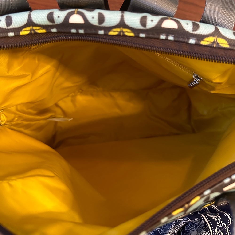 Nicky James EUC Elephant print backpack top handle purse - Picture 9 of 16